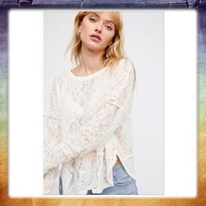 Free People Bohemian Lace Top